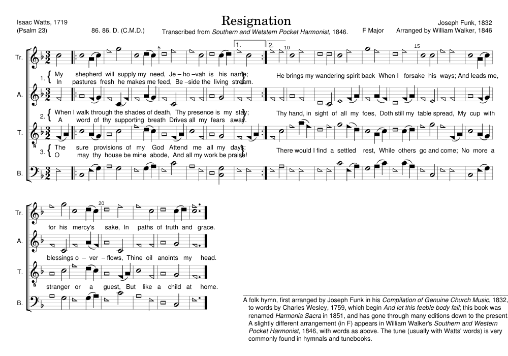 Resignation - Joseph Funk