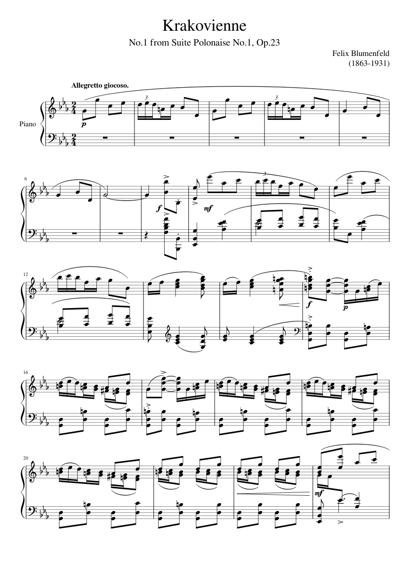Suite Polonaise No.1 Op.23