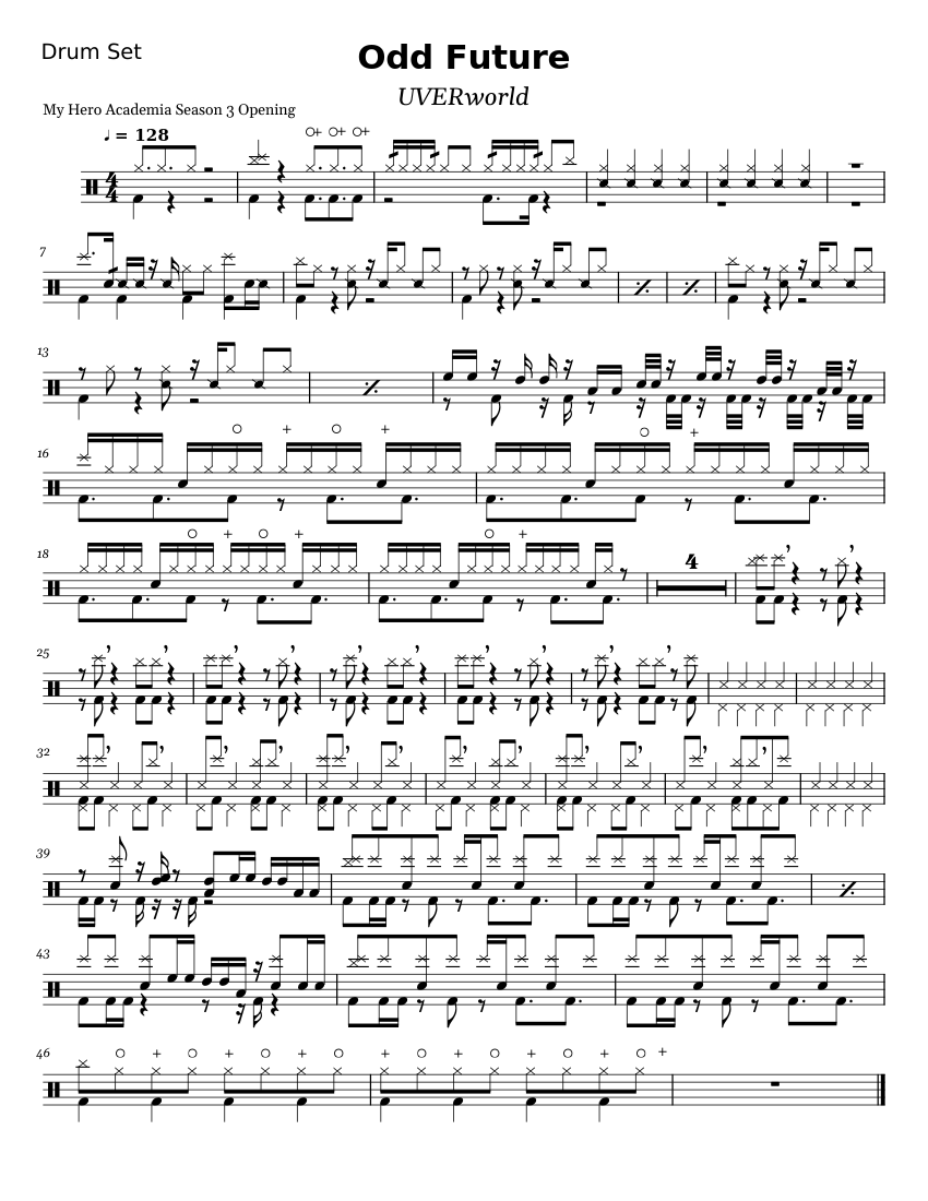 My Hero Sheet music for Drum group (Solo)