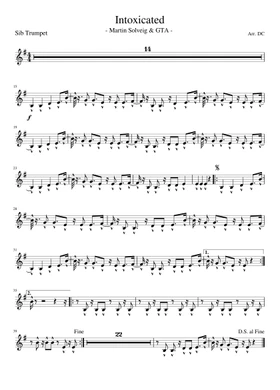 Free Intoxicated by Martin Solveig sheet music | Download PDF or print on  Musescore.com
