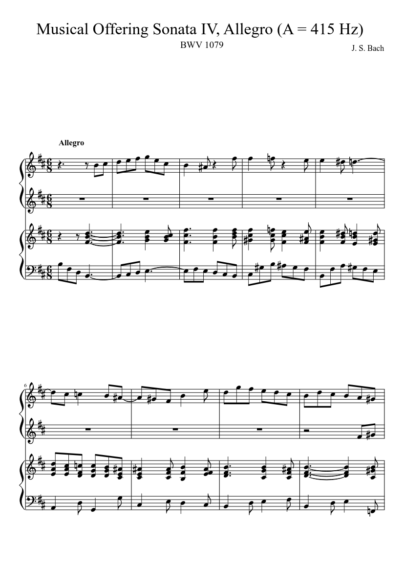 Musikalisches Opfer BWV 1079