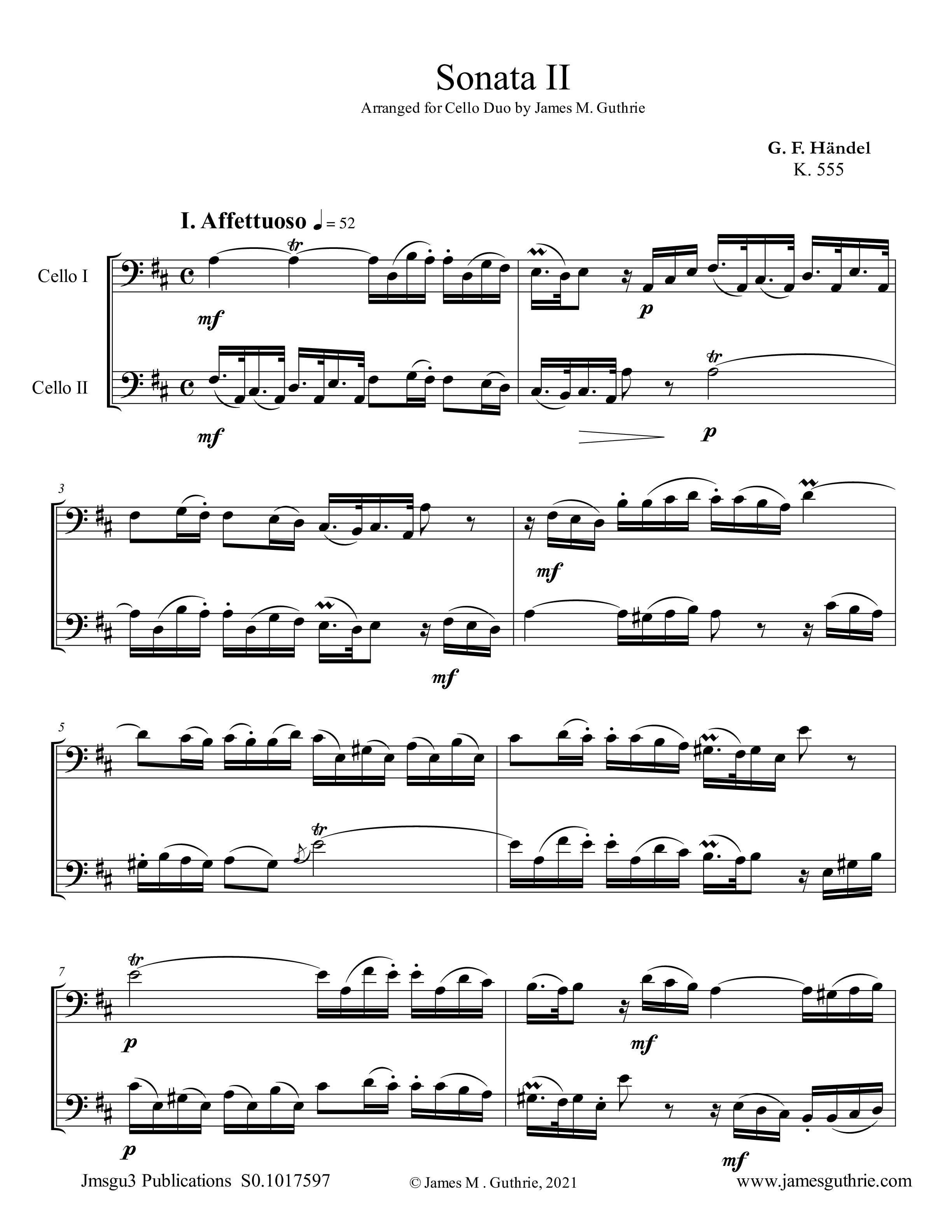 Play Official version of Sonata No. 2 Sheet Music by Gioachino