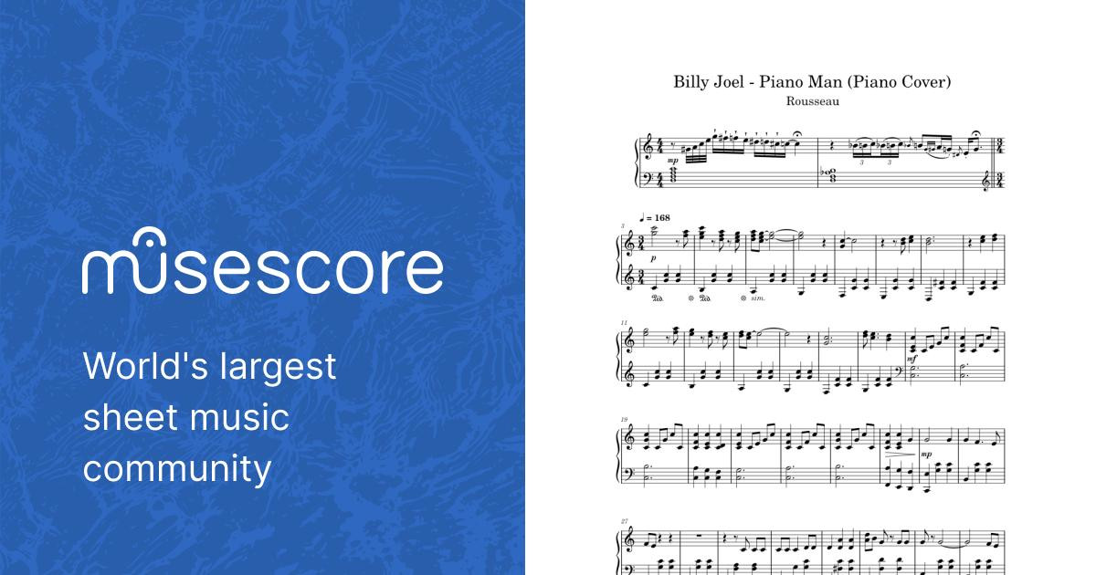 Billy Joel - Piano Man (Piano Cover) Sheet music for Piano (Solo) |  Musescore.com