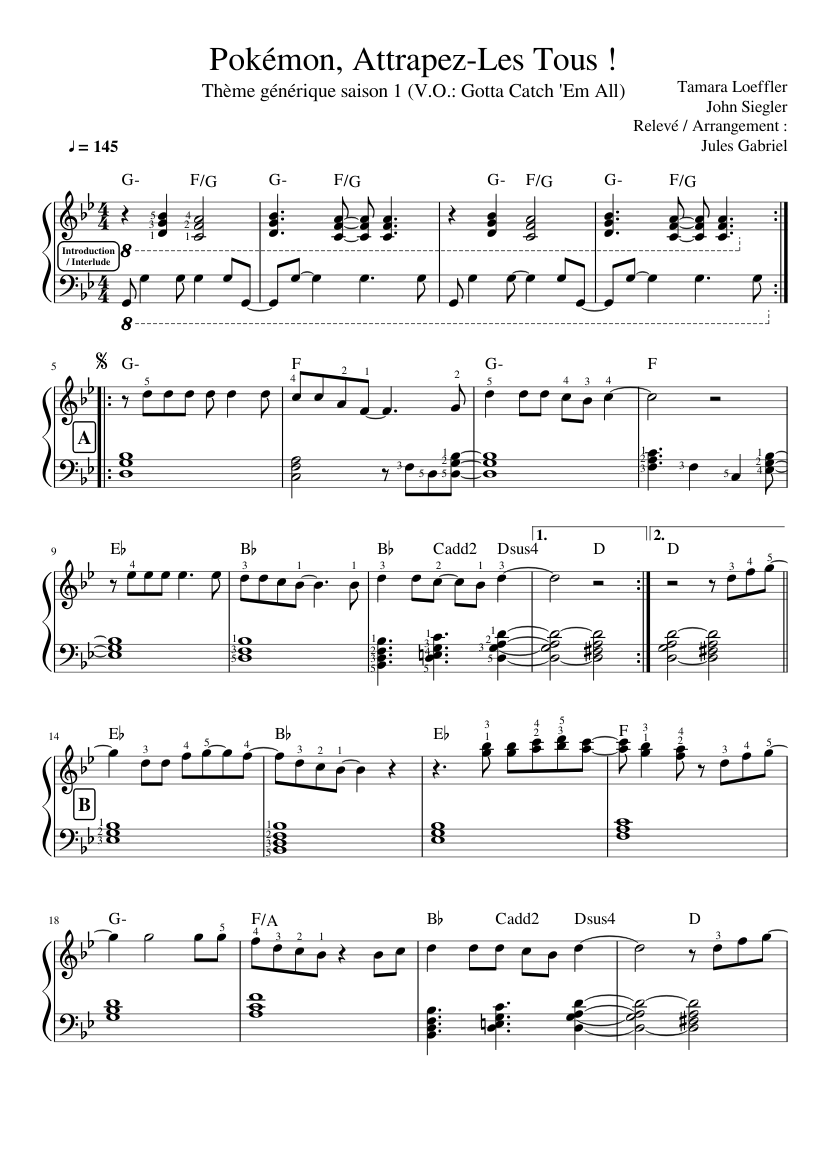 Partition  Partition piano, Chansons piano, Partition piano gratuite