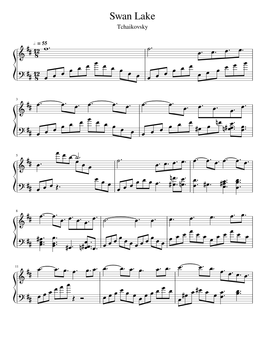Swan Lake Sheet music for Piano (Solo) | Musescore.com