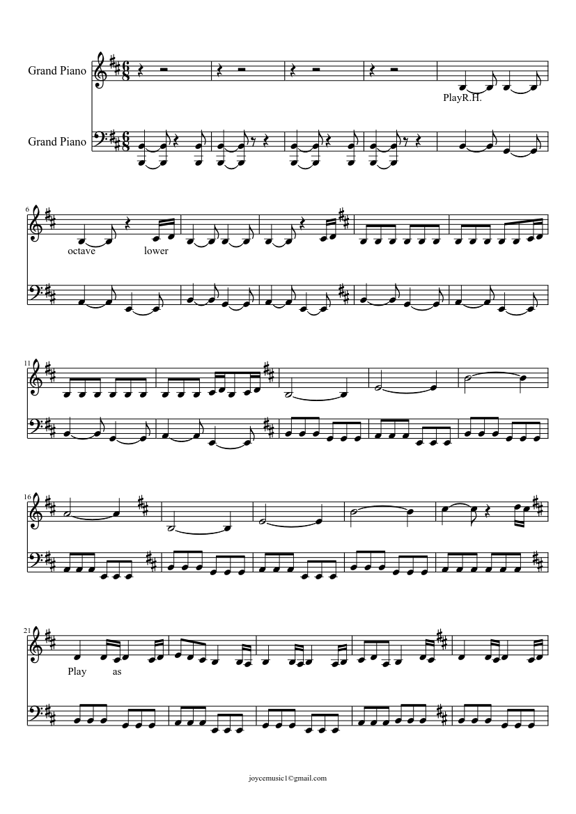 Skyrim Main Theme [EASY VERSION] Sheet music for Piano (Piano Duo) |  Musescore.com