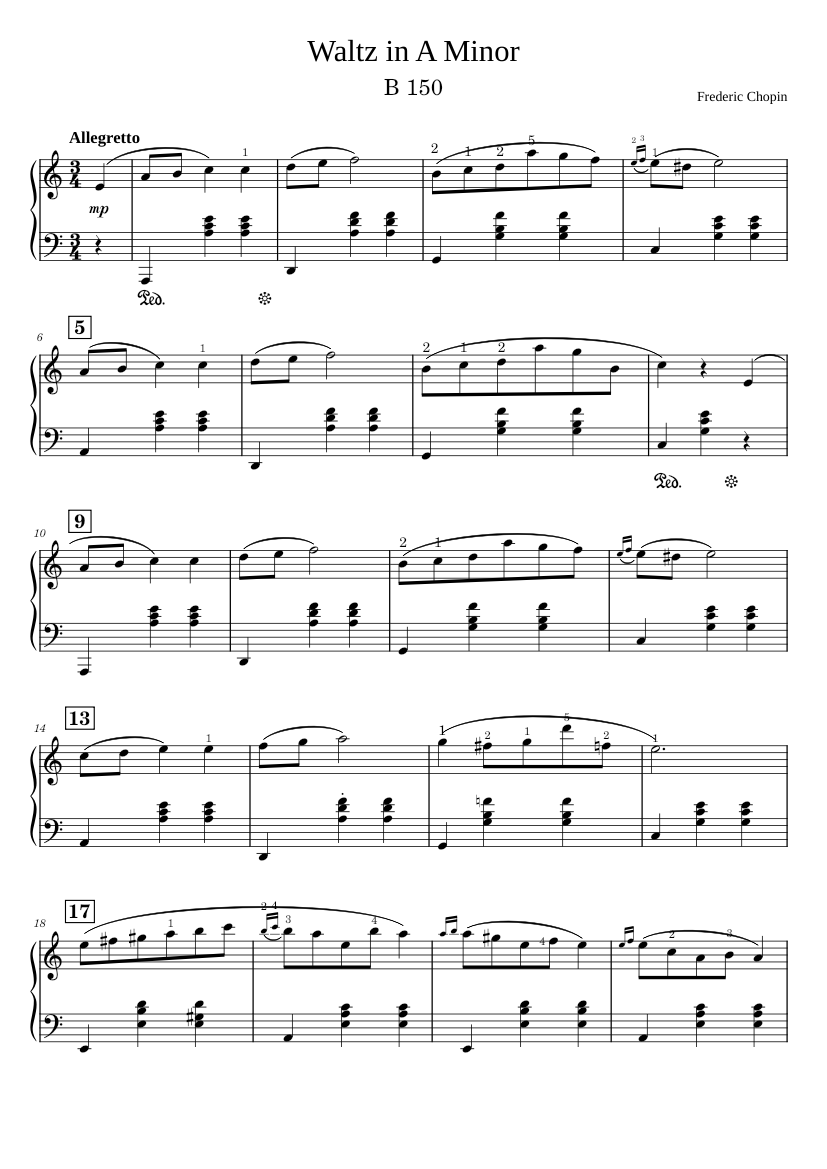 ピアノ楽譜合19冊(ショパン等) Waltz No. 19 in A minor B. 150 Frederic Chopin 楽譜 ピアノ (ソロ
