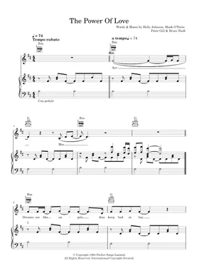 The Power Of Love by Frankie Goes To Hollywood, Gabrielle Aplin free sheet  music | Download PDF or print on Musescore.com