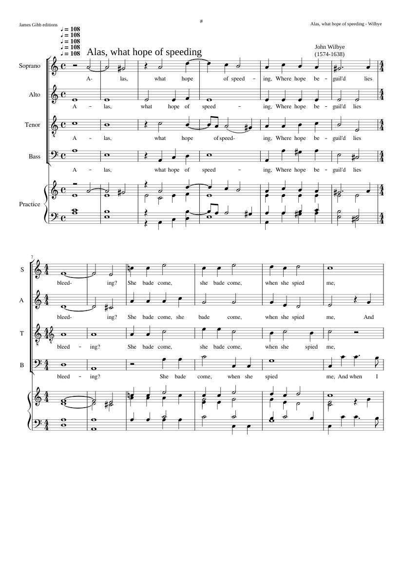 Alas what hope of speeding