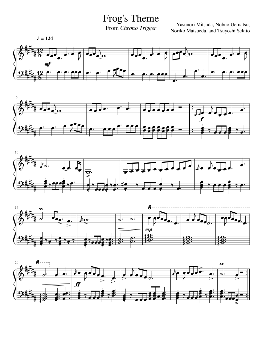 chrono trigger - frogs theme