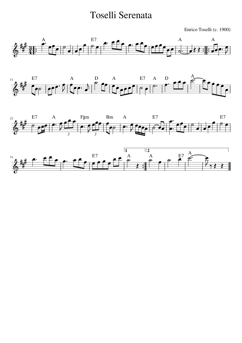 Toselli Serenata