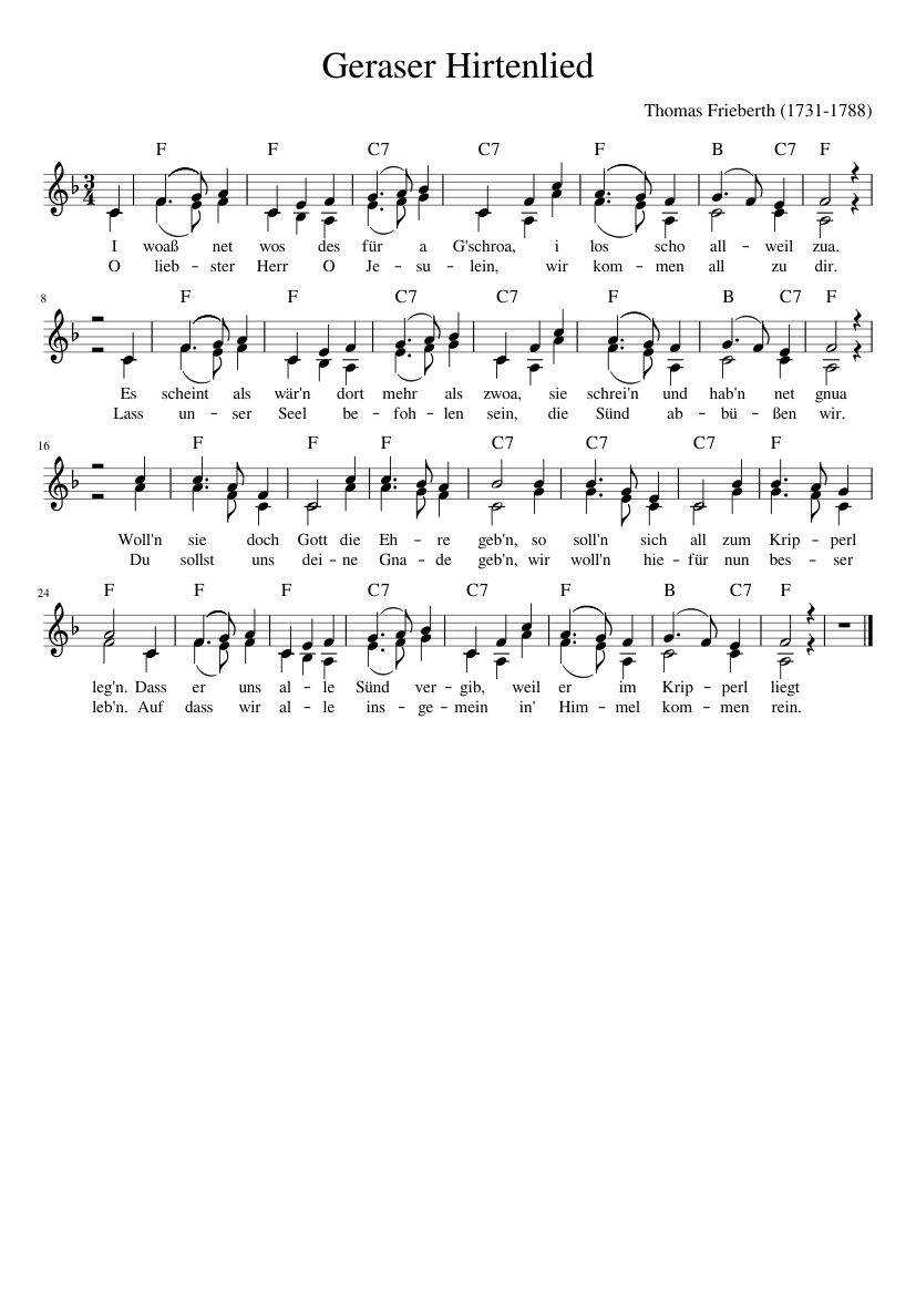 Geraser Hirtenlied