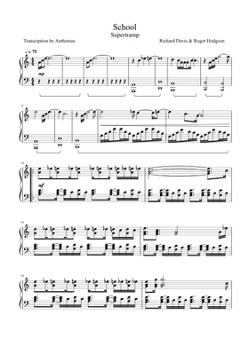 Free School by Supertramp sheet music | Download PDF or print on  Musescore.com