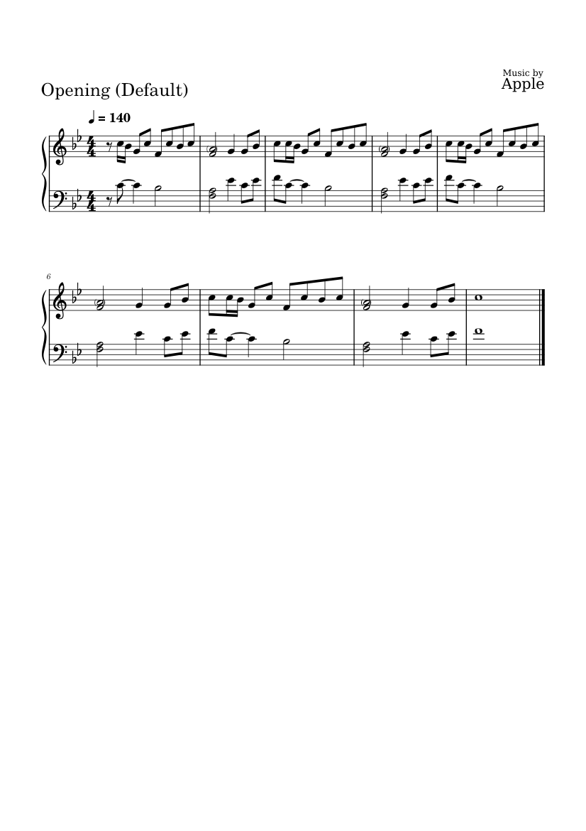 Iphone Opening (Default) Sheet music for Marimba (Solo) | Musescore.com