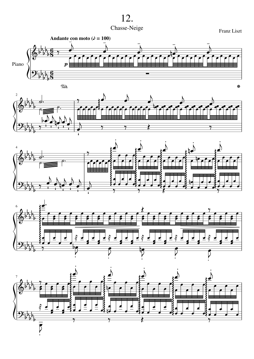 Liszt Transcendental Étude, 