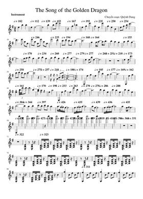 Free The Song Of The Golden Dragon by Estas Tonne sheet music | Download  PDF or print on Musescore.com