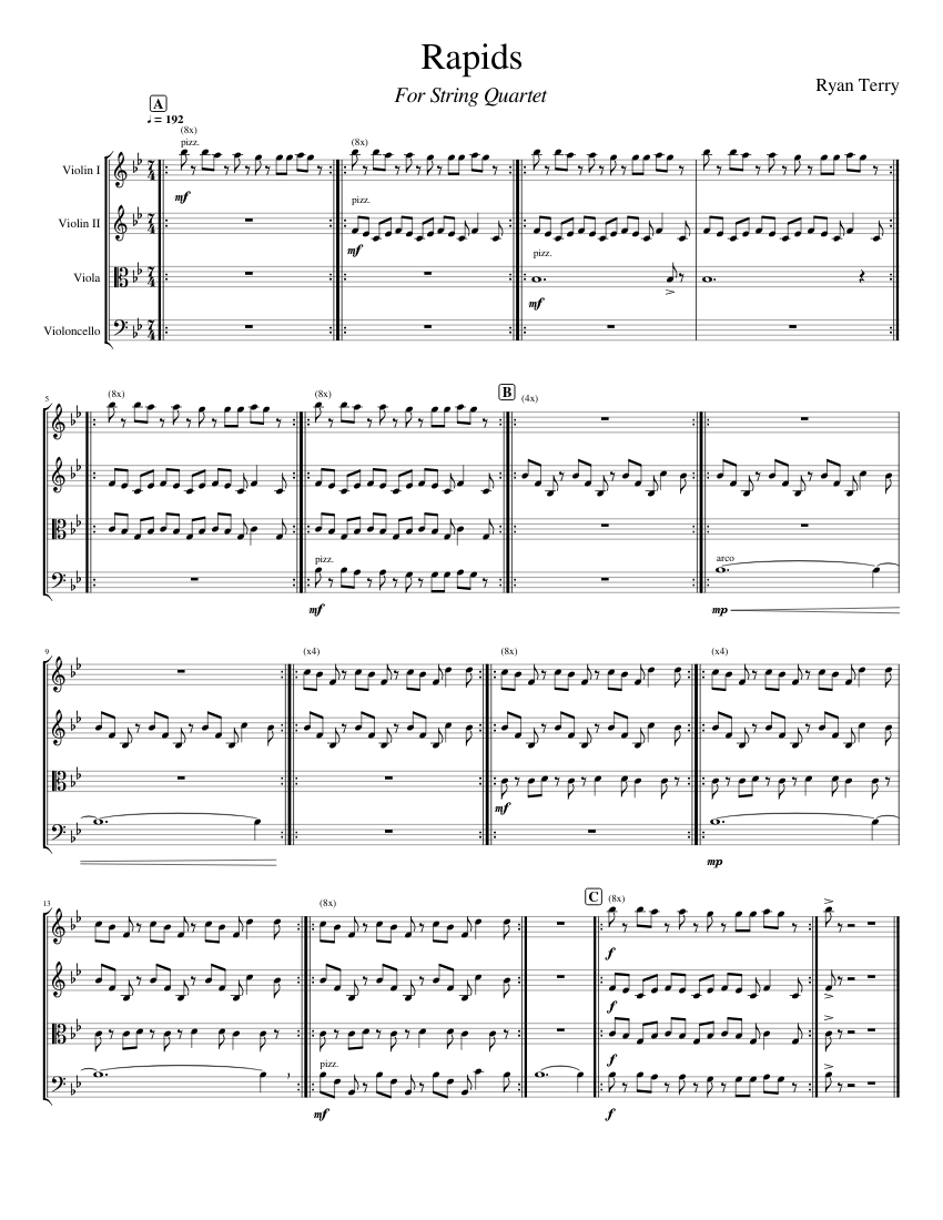 Rapids (String Quartet)