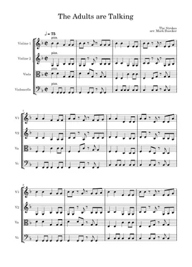 Free The Adults Are Talking by The Strokes sheet music | Download PDF or  print on Musescore.com