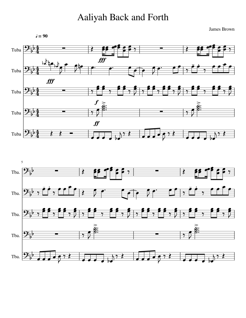 Aaliyah Back and Forth Tuba Fanfare