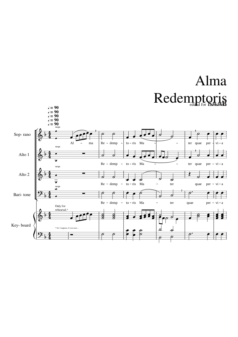 Alma redemptoris Mater