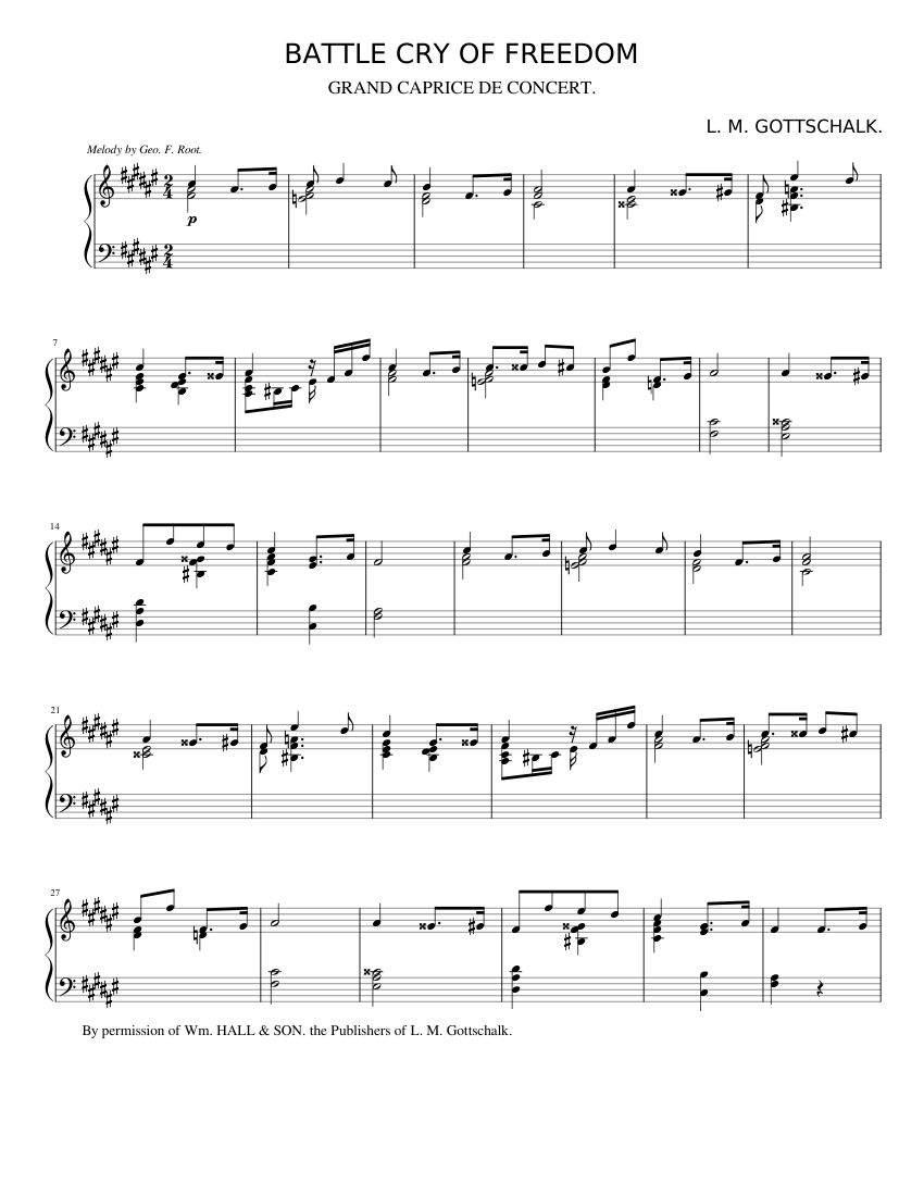 Battle Cry of Freedom Op.55