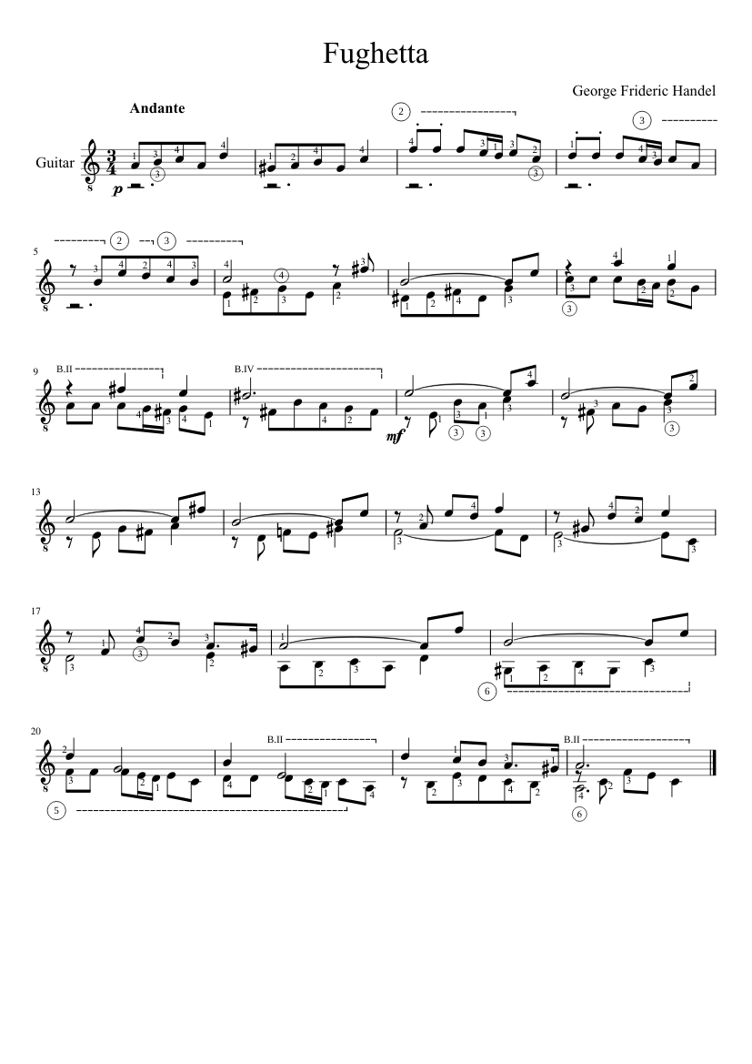 George Frideric Handel - Fughetta