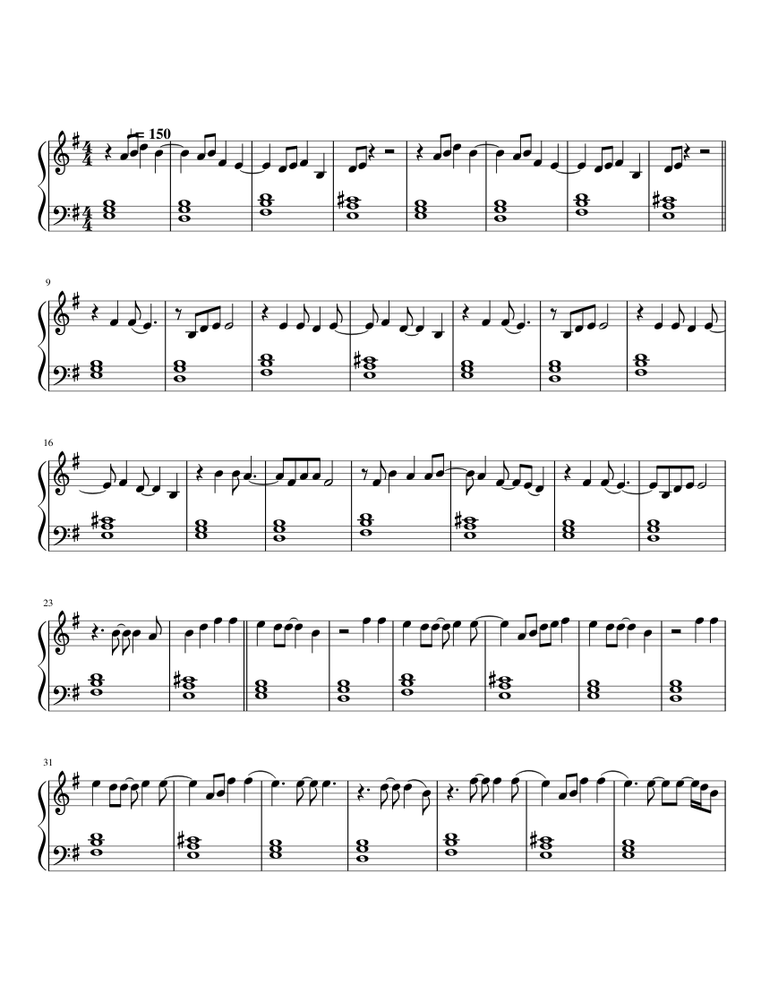 Mercy Sheet music for Piano (Solo) | Musescore.com