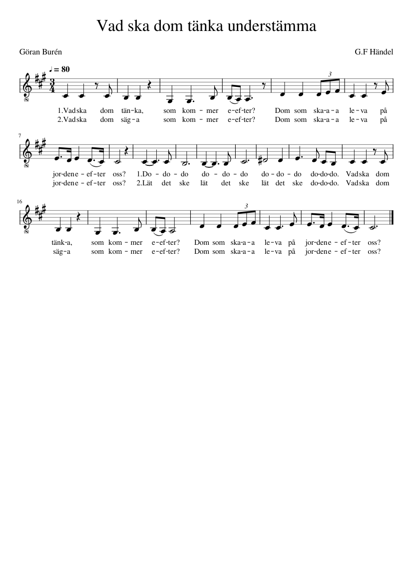 Vad ska dom tänka - understämma