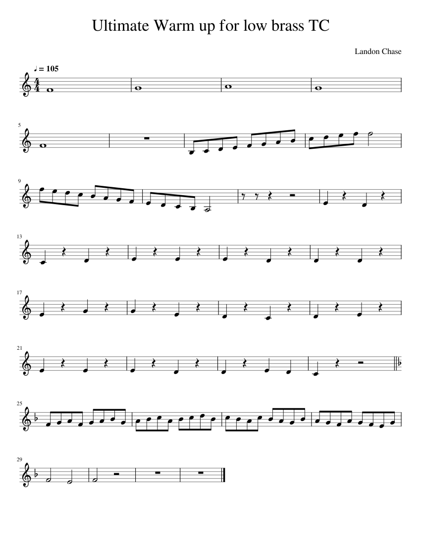 Ultimate Low Brass Warm Up TC