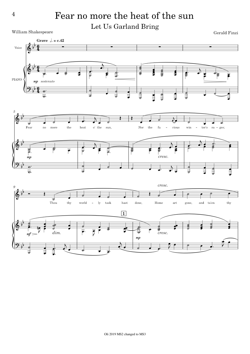 Let Us Garlands Bring Op.18