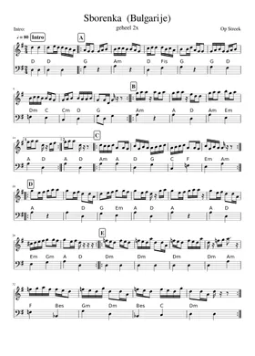 Free Traditional Bulgarian - Filip Kutev Ensemble sheet music | Download  PDF or print on Musescore.com