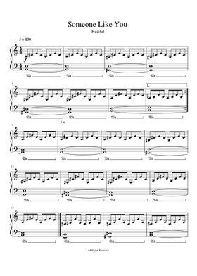 Someone Like You By Adele Free Sheet Music Download Pdf Or Print On Musescore Com