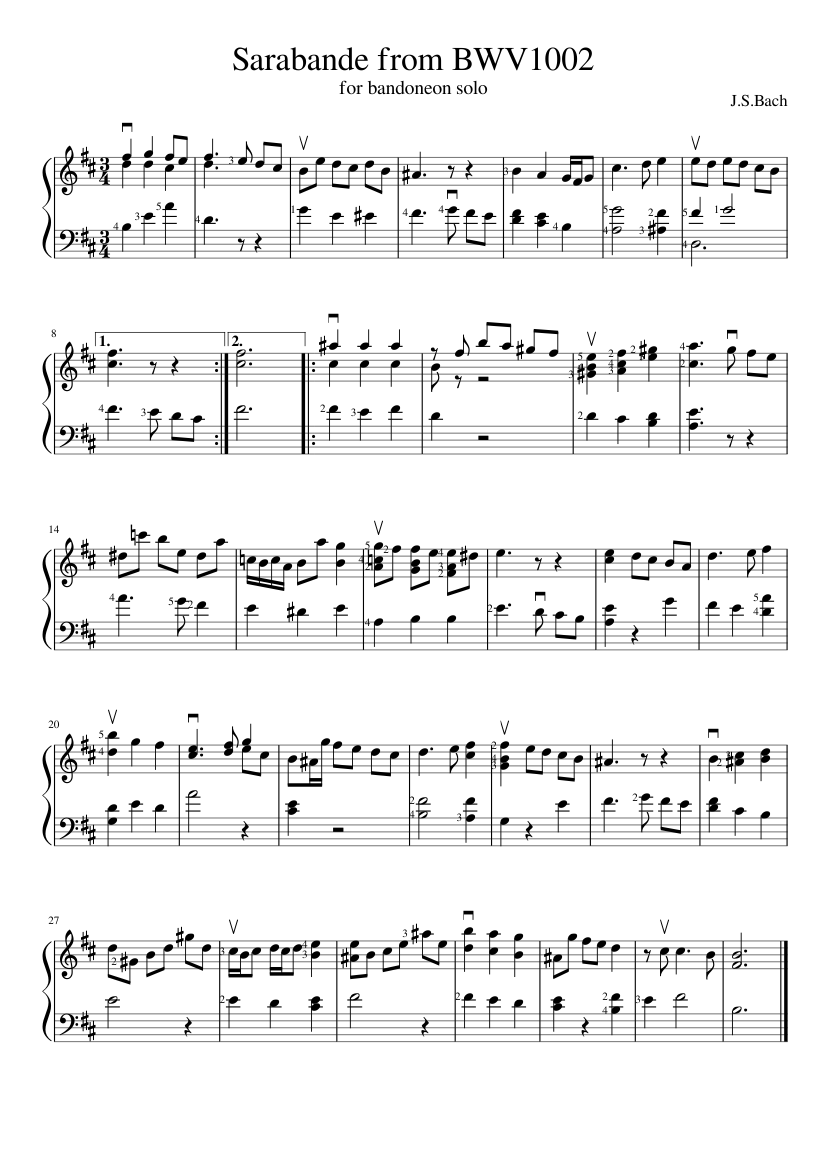 Violin Partita No.1 in B minor BWV 1002