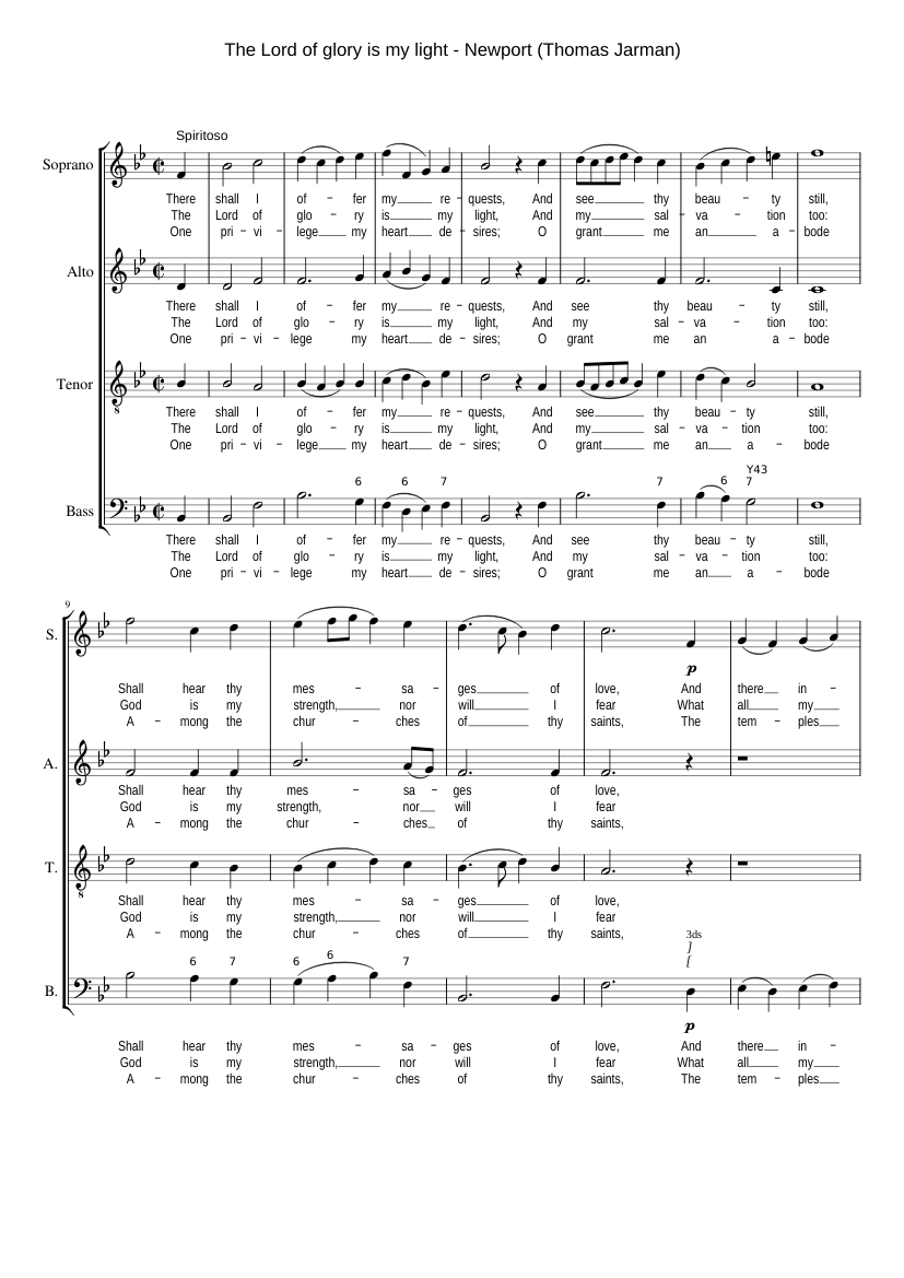 The Lord of glory is my light