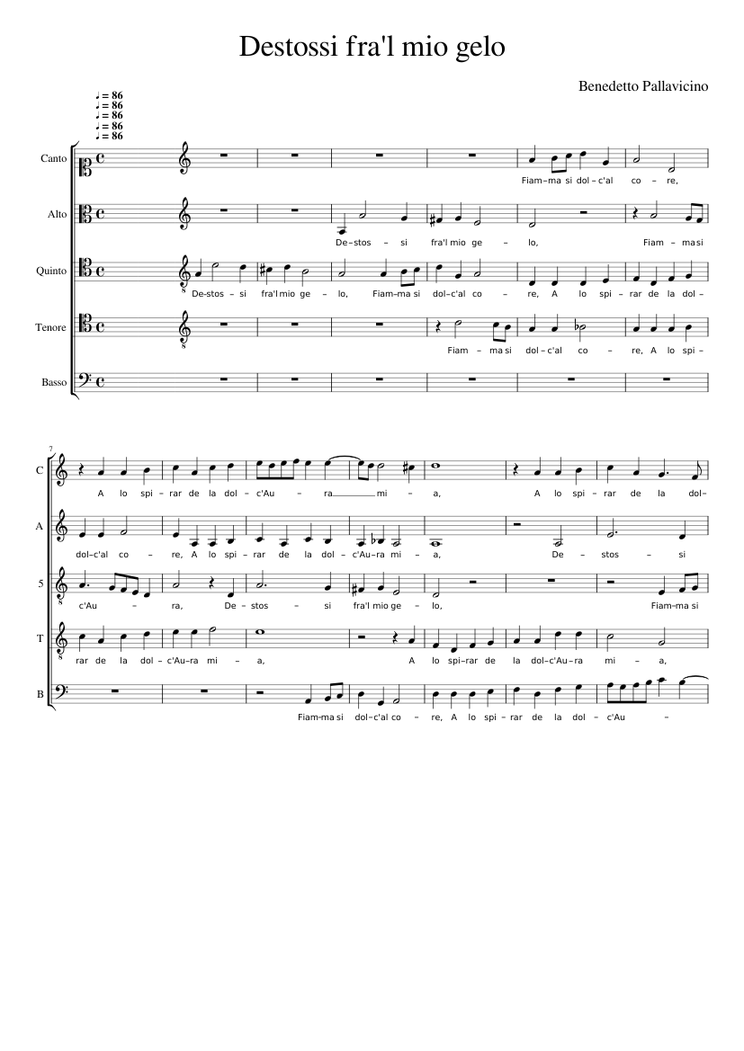 Destossi fra'l mio gelo