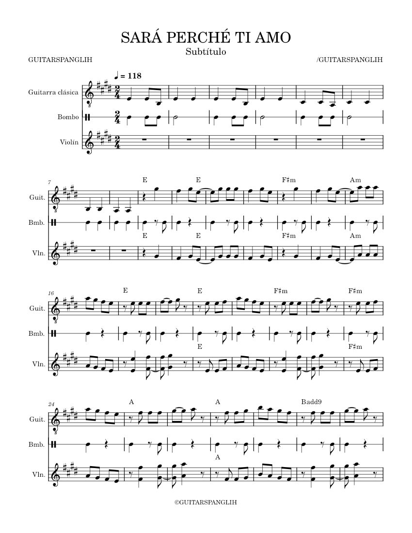 Sara Perche Ti Amo Ricchi E Poveri SAR PERCH TI AMO Sheet Music sara-perche-ti-amo-ricchi-e-poveri-sar-perch-ti-amo-sheet-music