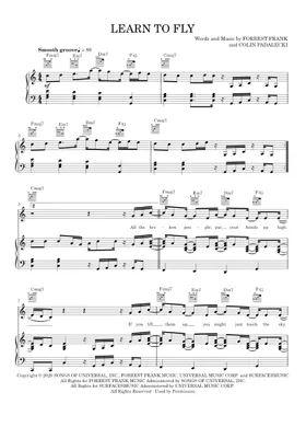 Free Learn To Fly by Elton John and Surfaces sheet music