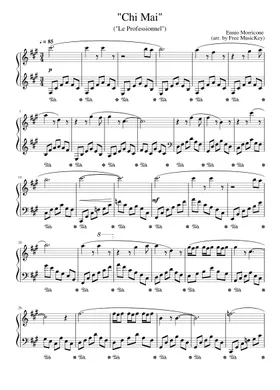 Free Chi Mai by Ennio Morricone sheet music | Download PDF or print on  Musescore.com