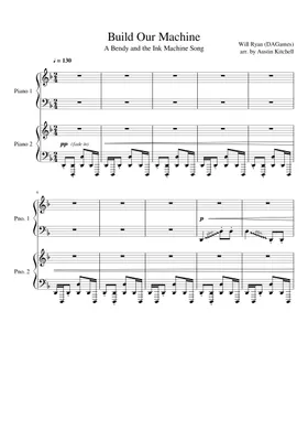 Build Our Machine (Bendy and the Ink Machine) Sheet music for Piano (Solo)