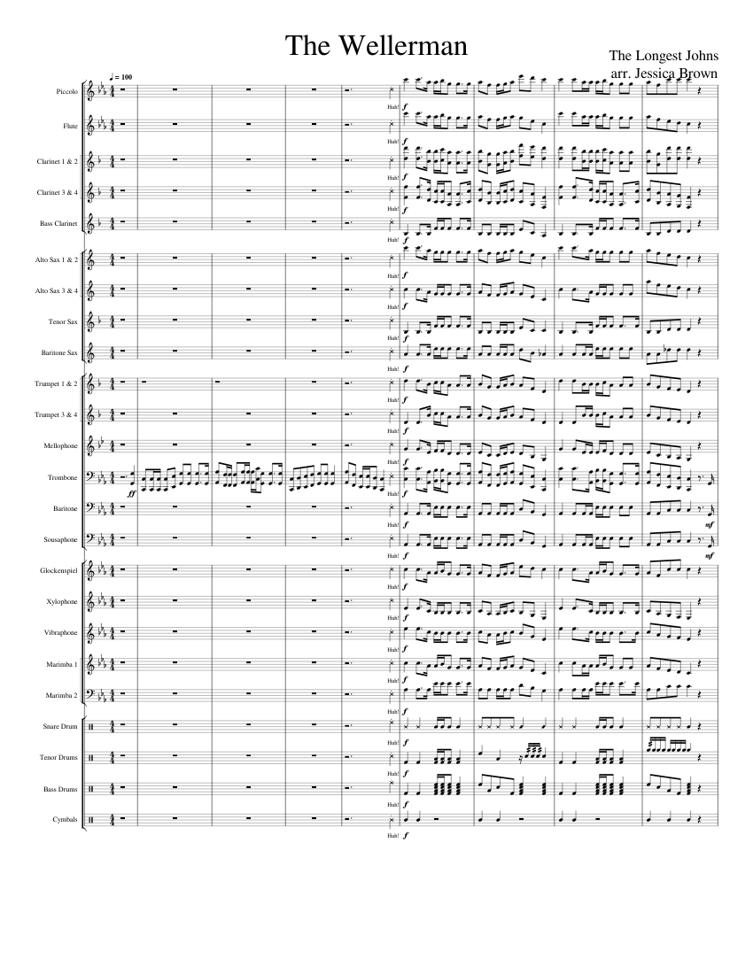 The_Wellerman (Marching Band Stand Tune) Sheet music for Trumpet (In B