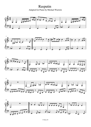 Boney M Sheet Music Free Download In Pdf Or Midi On Musescore Com