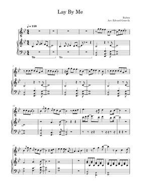 Free lay by me by Ruben sheet music | Download PDF or print on Musescore.com