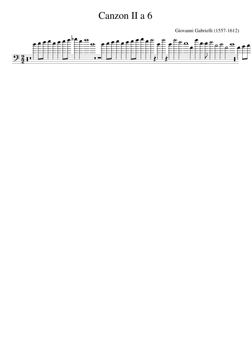Canzon II a 6