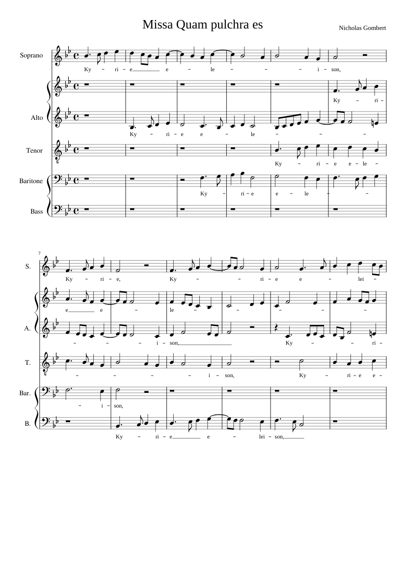 Missa Quam pulchra es