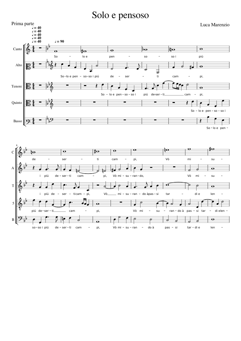Solo e pensoso