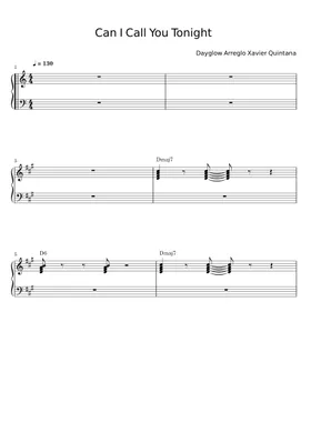 Call You Tonight sheet music for voice, piano or guitar (PDF)