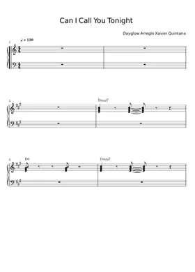 Free Can I Call You Tonight by Dayglow sheet music