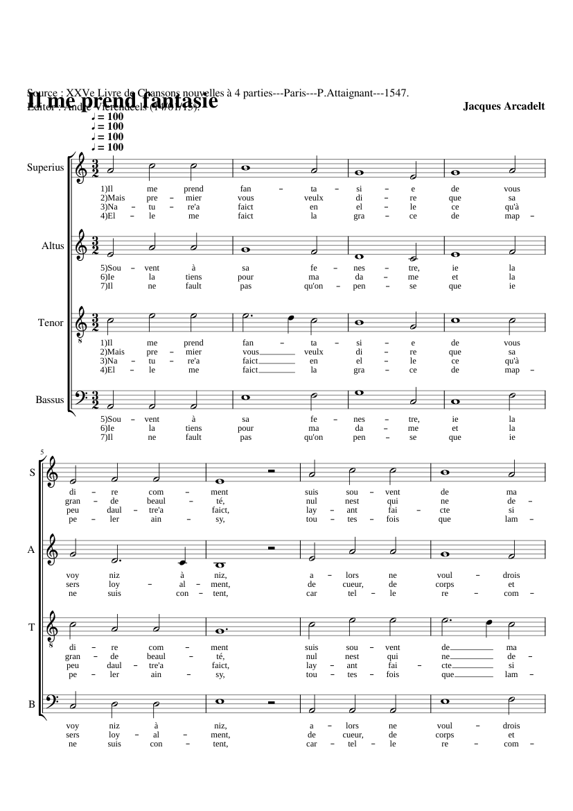 Il me prend fantasie