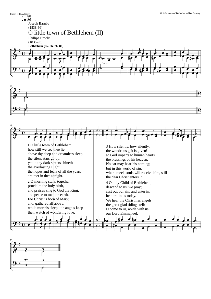 O Little Town of Bethlehem