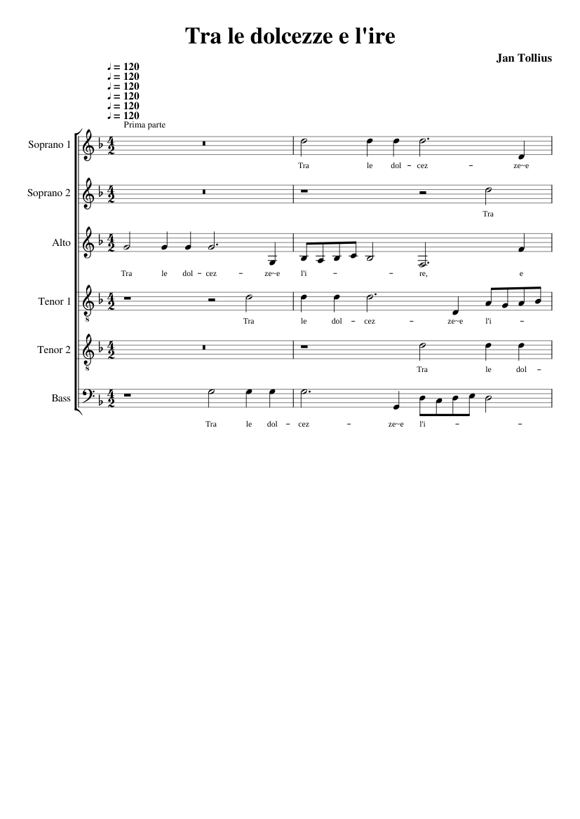 Tra le dolcezze e l'ire